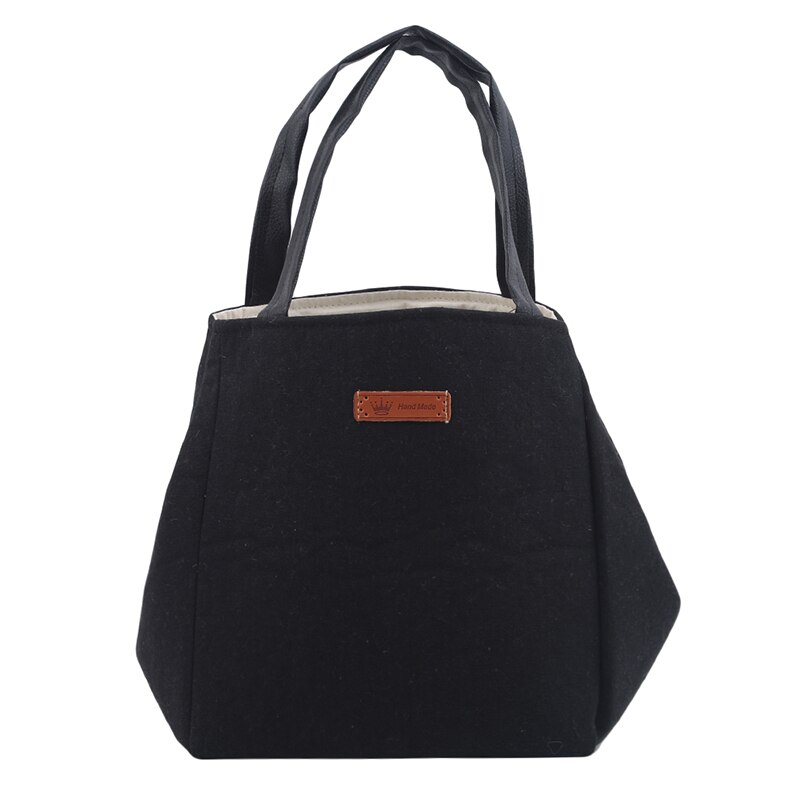 Matpose aluminiumsfolie isolasjon ensfarget blondebunt munn bomull praktisk mat nedkjølt piknik tote bag