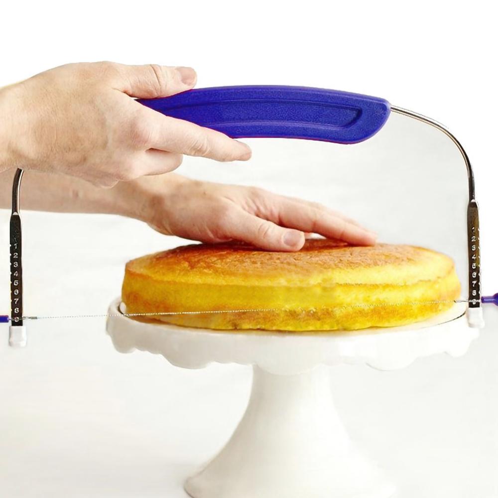 Wysokiej jakości nóż robić ciasta ze stali nierdzewnej regulowana piła robić ciasta w kształcie zęba stalowy przecinak robić drutu narzędzia kuchenne