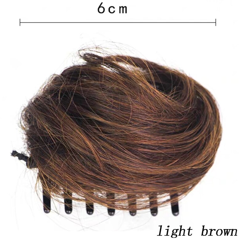 Aioosoo, moño de pelo moño rizado para mujeres, moño de Donut, extensiones de postizas, moño sintético de fibra de alta temperatura: 2-30