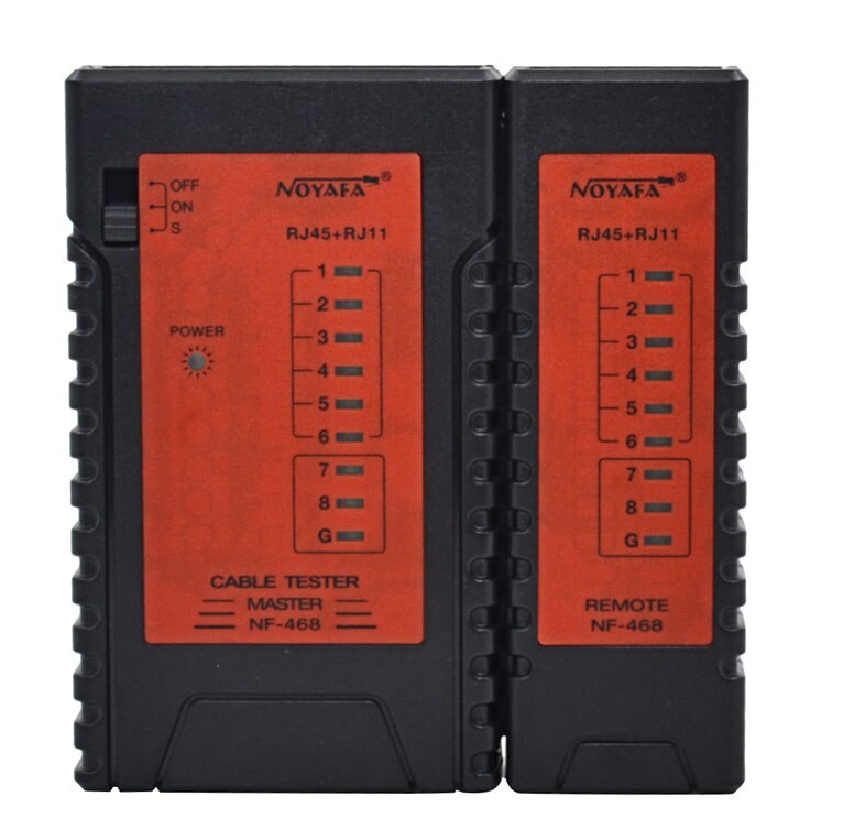 Original NOYAFA NF-468 Cable Continuity Detector Basic Cable Tester Rj45 Rj11 Rj12 cat 5E cat 5 Cable Tester: Default Title