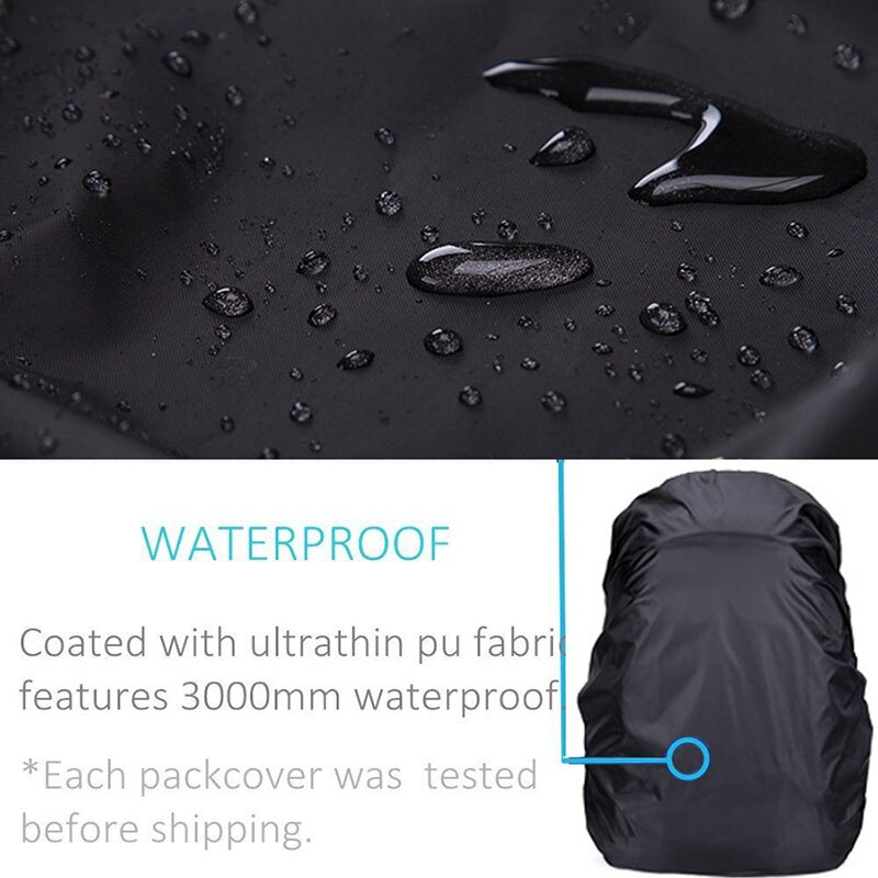 Mochila con cubierta para lluvia de 35L, 100L, 120L, bolsa impermeable para polvo, senderismo, Camping, bolsas militares grandes 90L 95L 110L, cubierta para lluvia xa41a