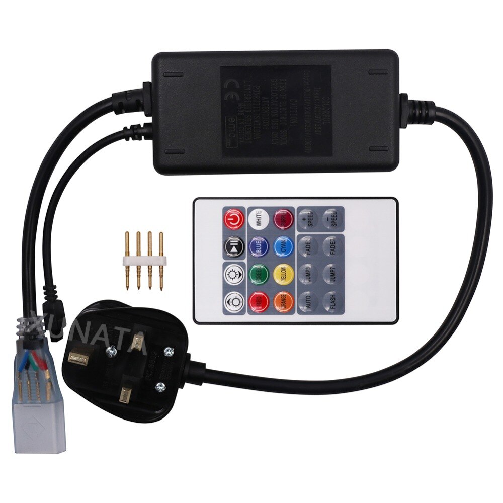 20key IR Afstandsbediening RGB Controller AC110V 220 V 1000 W Led Controllers Met US/EU/AU/UK plug Voor 8mm 10mm PCB Led Strip Licht
