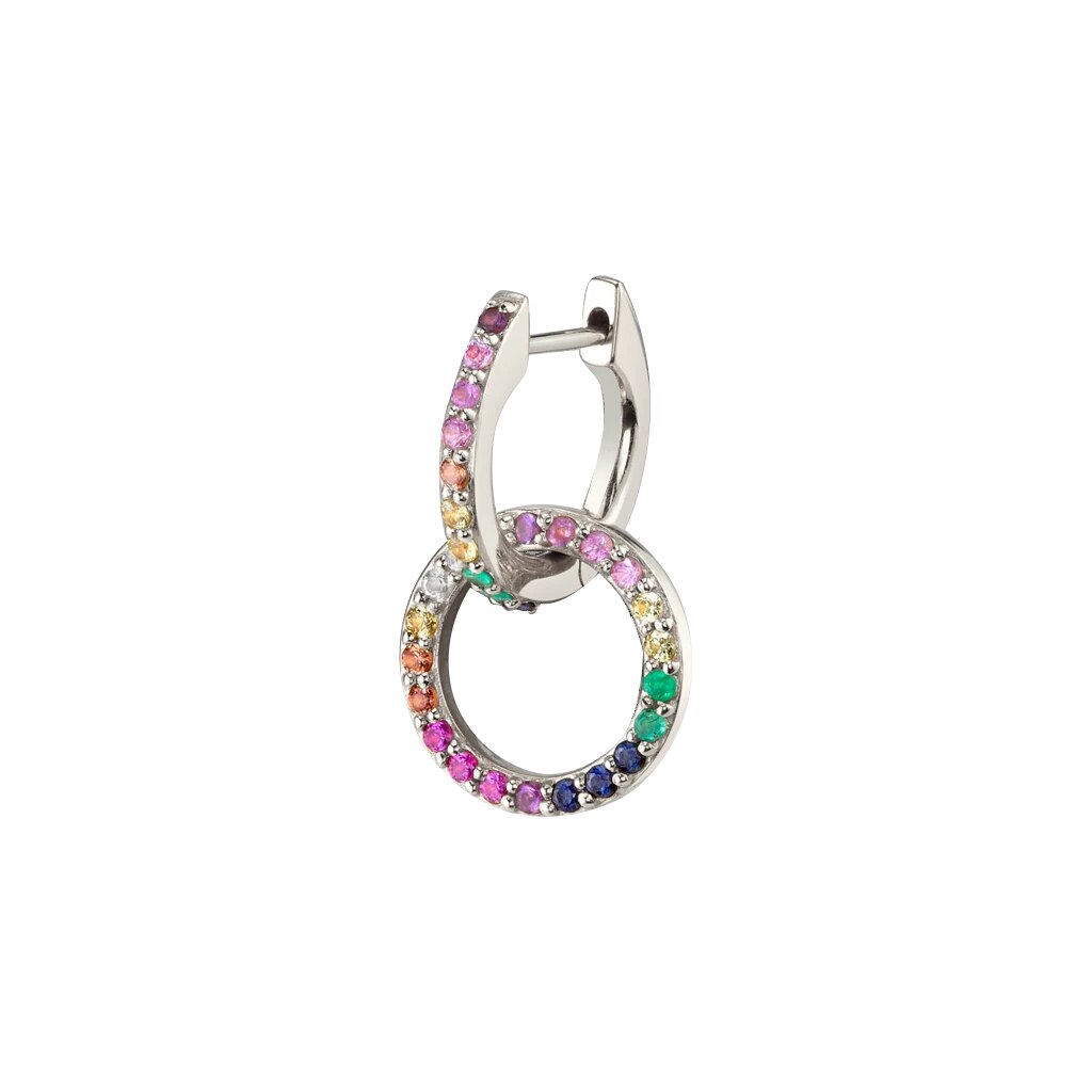 1pc øreben spænde huggie øreringe kvindelig krystal perle lille cirkel øreringe til kvinder minimalistiske smykker: 5