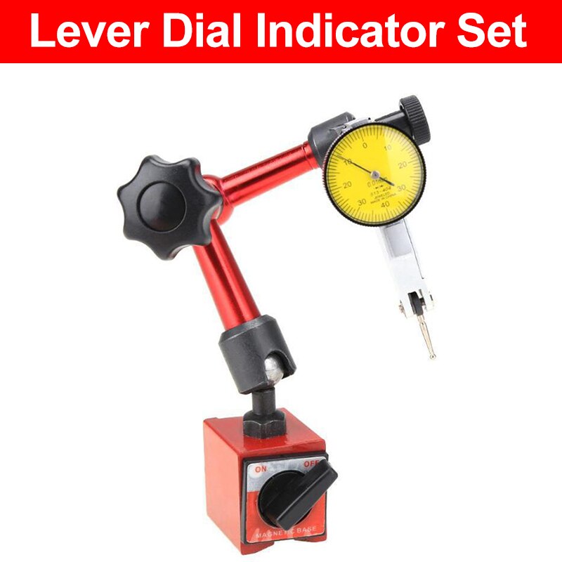 TRANVON Mini Magnetic Micrometer High Precision Dial Stand Universal Indicator Equipment Calibration Measuring Tool: A and B