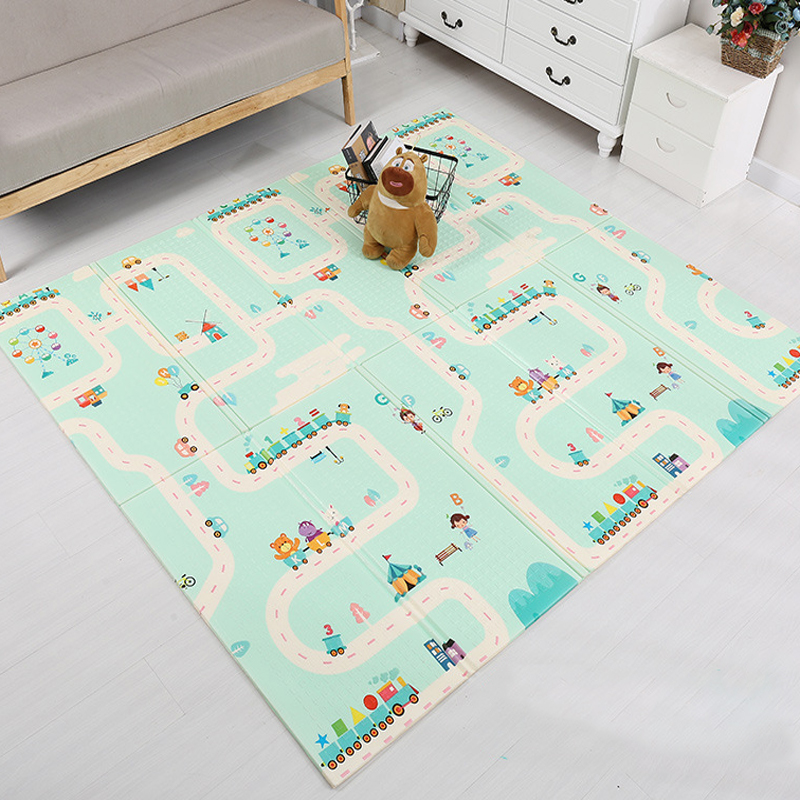 Baby Crawling Mat Folding Baby Crawling Mat Thickened 200*180*1CM 200*180*1.5CM 200*180*2CM Double-sided Foam Floor Mat