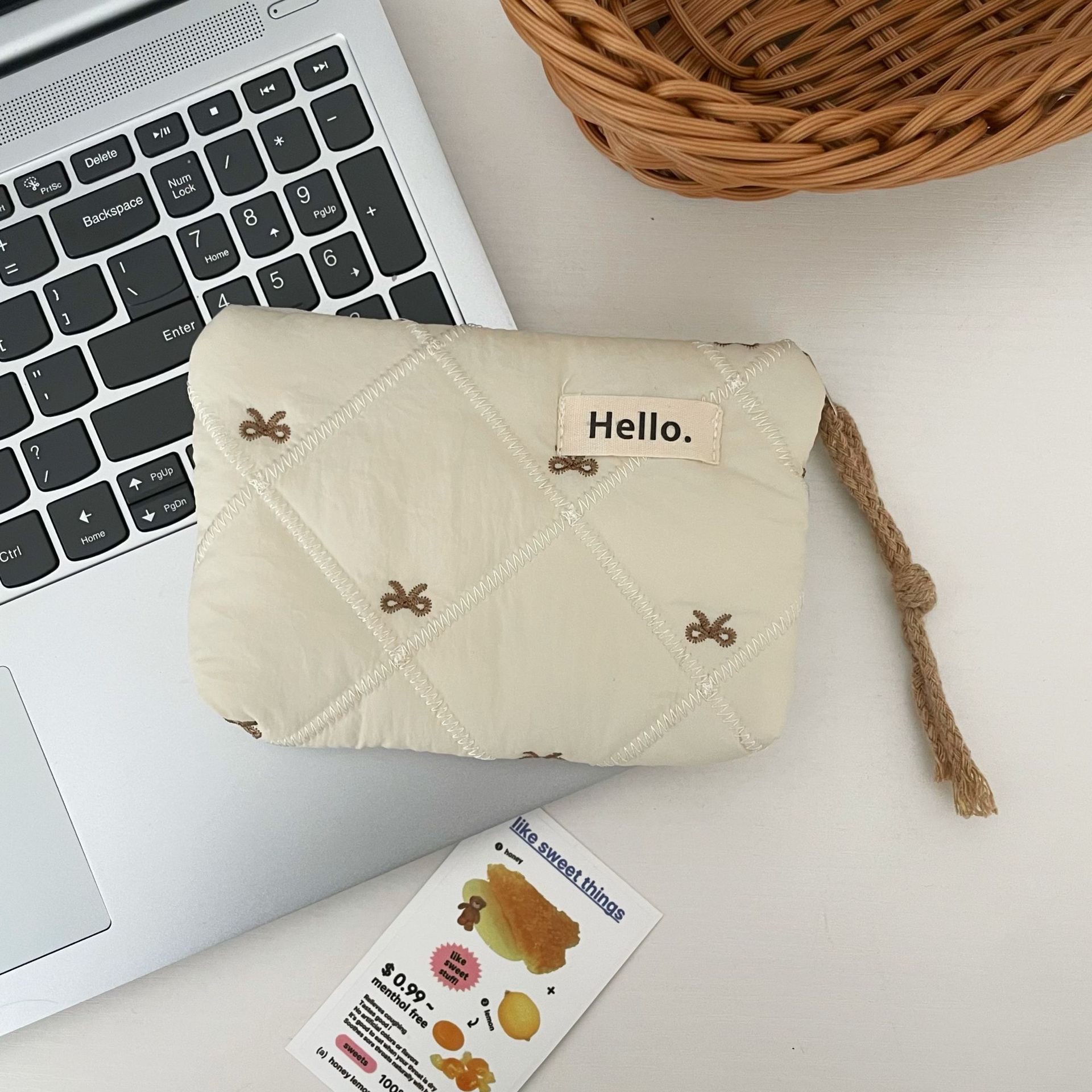 Ladies' Coin Purse Cute Kawaii Teddy Bear Strawberry Puppy Cat Mini Portable Travel Wallet Lipstick Earphones Card Bag: Red