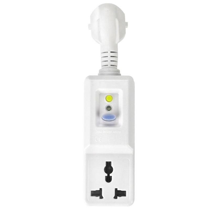 Adaptador de enchufe UE 16A interruptor de circuito para el hogar interruptor de viaje de protección contra fugas 667B