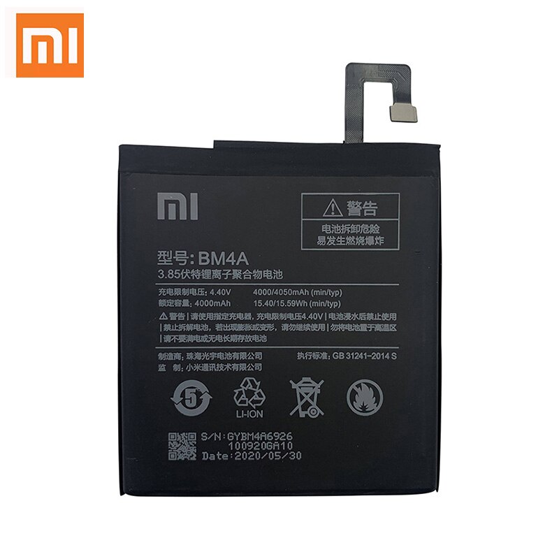 Xiao Mi Originele Telefoon Batterij 4000Mah BM4A Telefoon Batterijen Voor Xiaomi Hongmi Redmi Pro Redmipro Batterij Gratis Tools