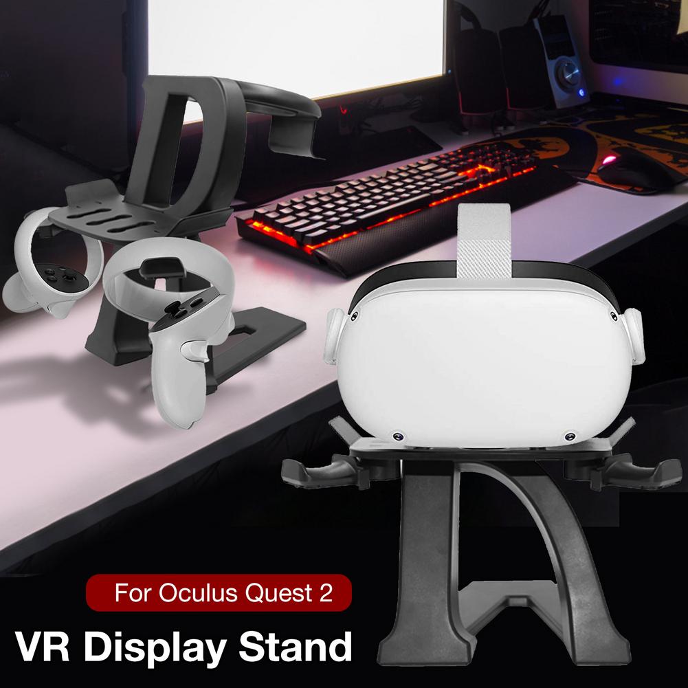 Rondaful vr stand til oculus quest 2 vr headset display holder game controller opbevaring stativ til oculus go rift rift s quest 1/2