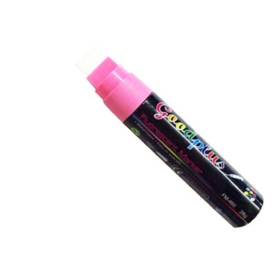 Fluorescerande penna special fluorescerande penna 15mm glasplatta självlysande svart tavla märkpenna med stor kapacitet: Rosa