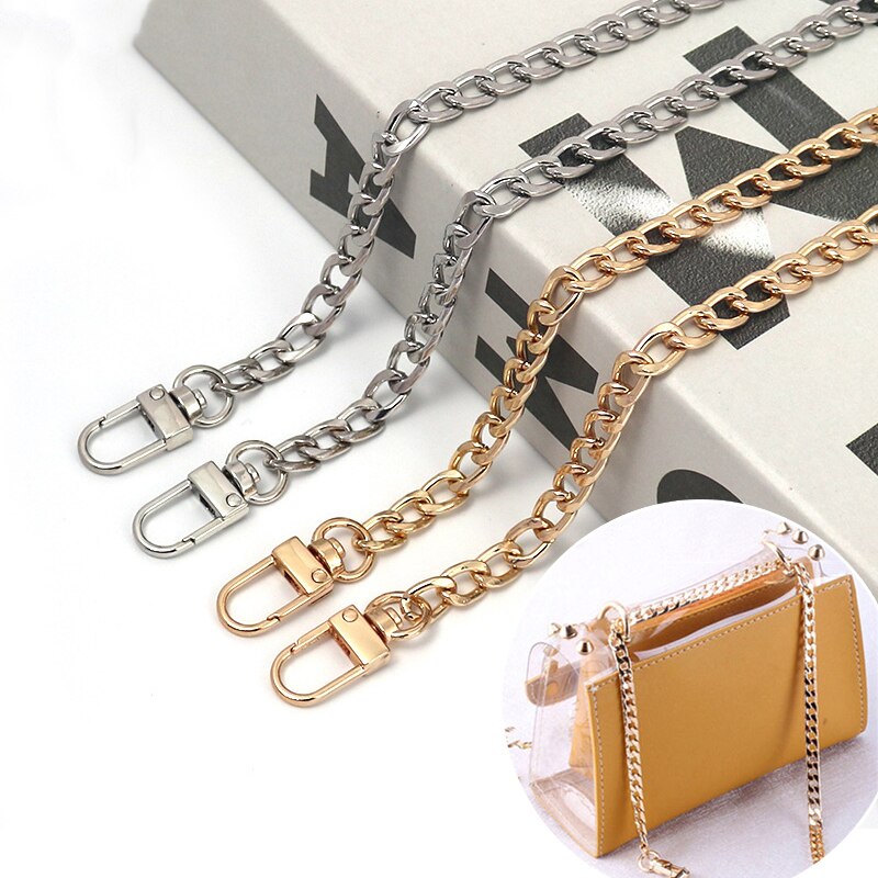 20cm/40cm/60cm/100cm/120cm metallkedjor för att byta axelväska axelrem kedja guld/silver handväska handväska handväska väska tillbehör