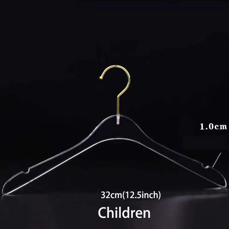 10 Stück, Kristall-Acryl-KleiderbüGel, Kleider-Organizer, Schrank- und Hosenaufhänger, transparente rutschfeste Garderobe, Kleiderschrank, Anzug, Hemden, Aufbewahrung: Licht Grau