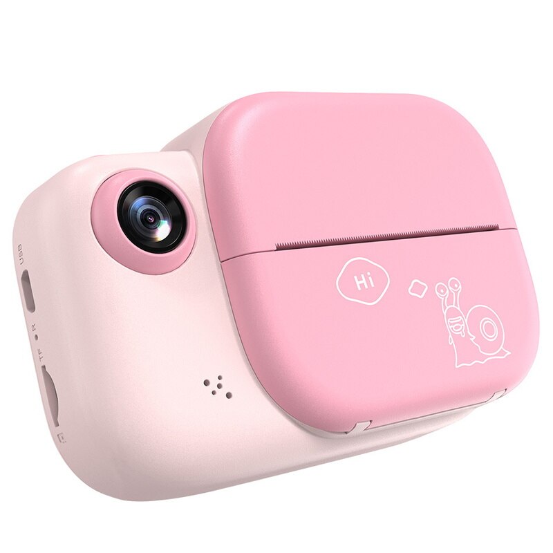 Instant Cameras Kids Print Camera 3.0 inch 12MP HD Photo Video Digital Camera For Children Mini Cute Camera Child Birthday: Pink / With 32GB SD Card