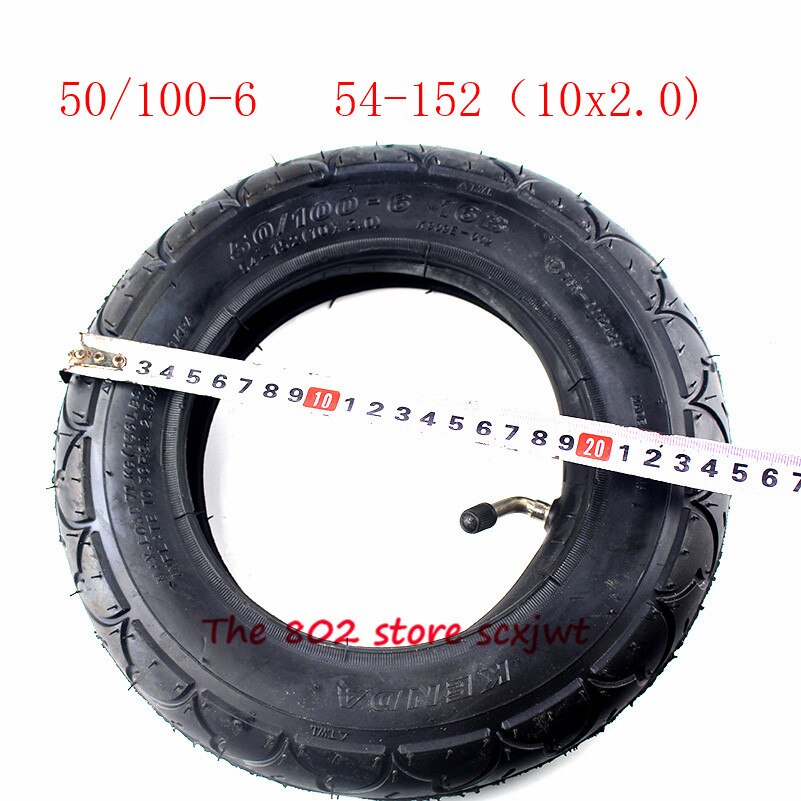 Maat 50/100-6 10 x 2.0 rubberen band binnenband 10 x 2 (54-152)  band voor elektrische scooter fiets refit motoronderdelen 10*2 wielband