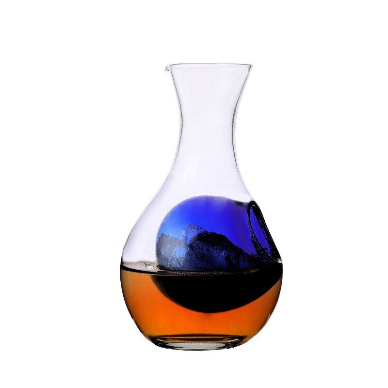 Japansk kristall sake glas iskanna hamster boet vin behållare kylrum vin pourers karaff set vinflaska tummehål