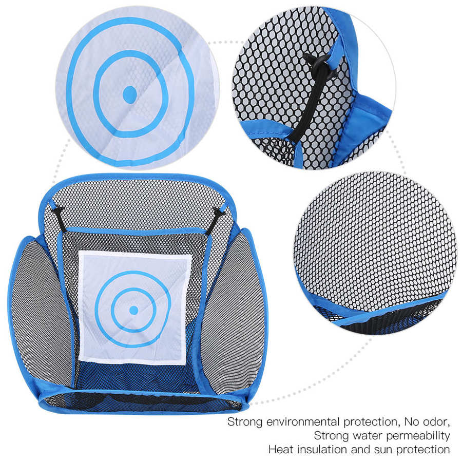 GP2220 Blue Folding Golf Net Pitching Chipping Gathering Training Practice Grid