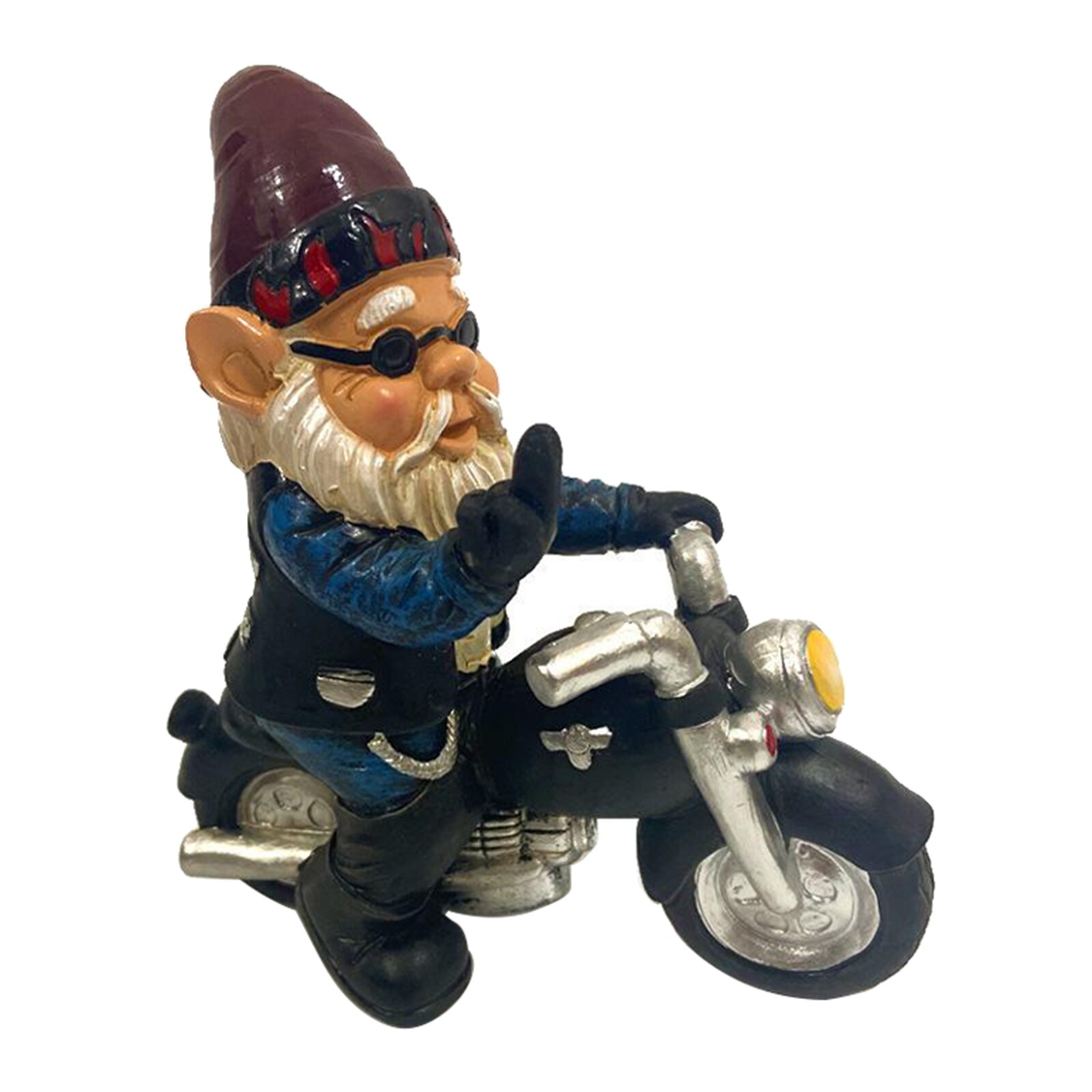 Garden Gnome Ornaments Novelty Outdoor Lawn Gnome Figurine Statues Christmas DIY: H