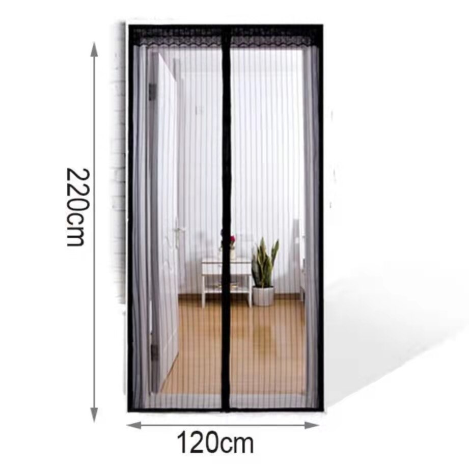 Spsil Market Mosquitera Puerta Magnetica,Cortina Mosquitera Para Puertas con imán cierre magnético Automático.tamaño:90x210cm 120x220cm,140x240cm,Envio de España