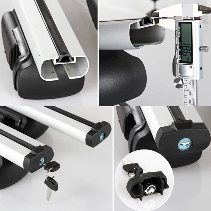 ALWAYSME 2PCS 120 Or 135CM Universal Fits Car With Original Roof Rack SUV Roof Rack Crossbars For Kayak Cargoline Snowboarding