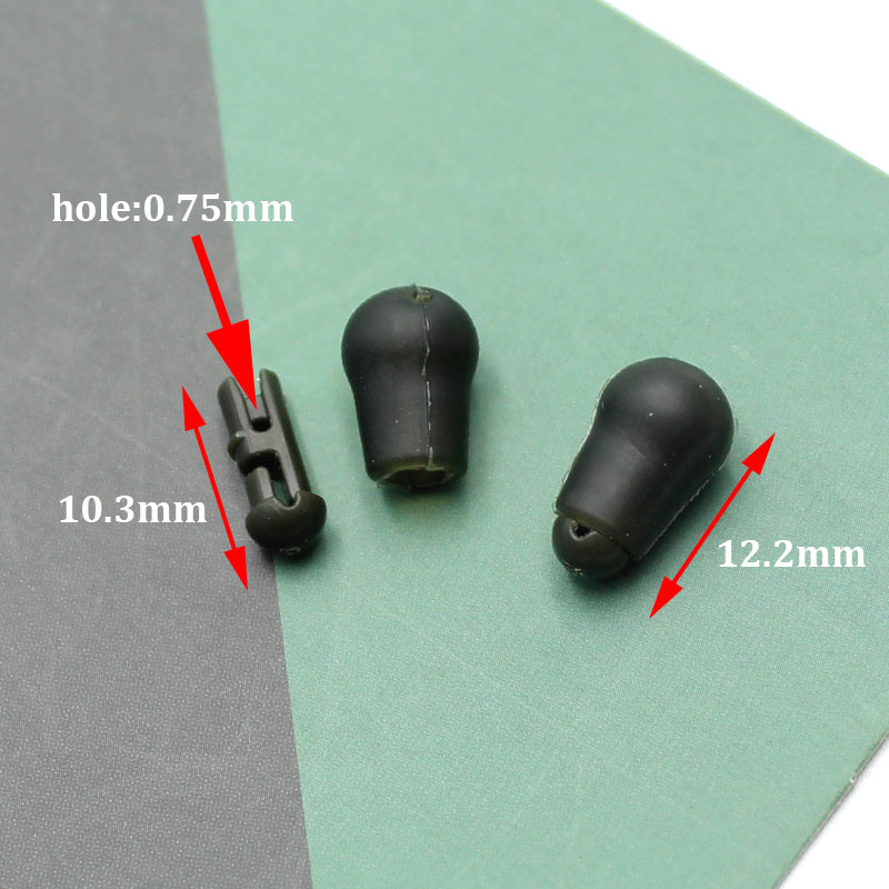 15 stk karpefiskeri tilbehør hurtigskift perle til karpe fiskemetode feeder krog karper rigge chod fiske perle til karpe grej