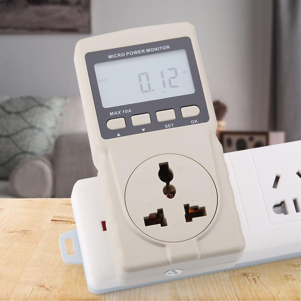 GM86 Digital LCD Micro Power Meter Analyzer Monitor Measuring Tester EU Plug 220V Tools