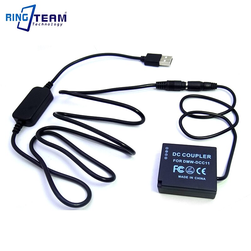 Blg 10 batteri dc kobling dmw-dcc 11+  usb kabel for panasonic lumix dmcgf 6 dmcgf 5 dmc -gf3 gf3k gx7 s6 s6k gx80 gx85 digitalkamera