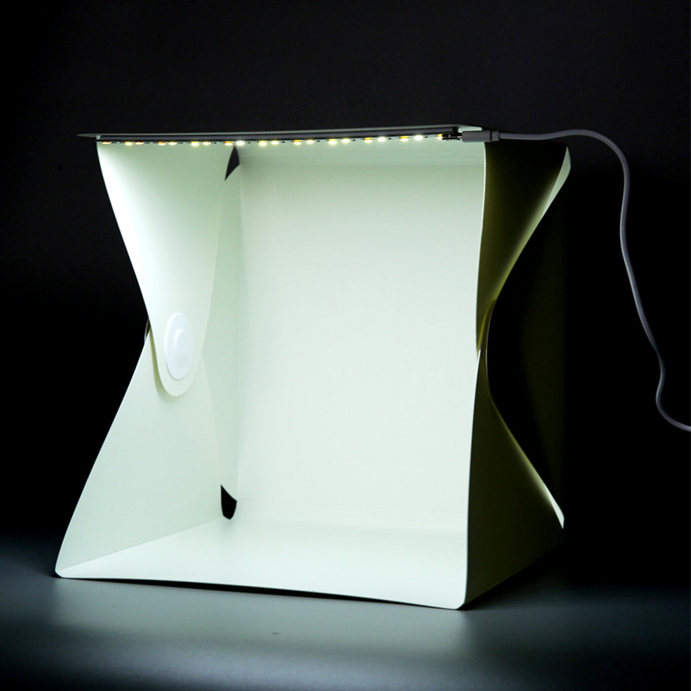 Portable Mini Photo Studio Box Photography Backdrop built-in Light Photo Box