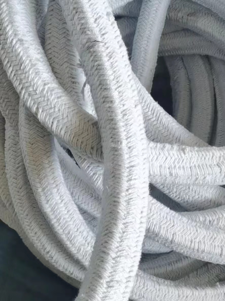 Tira de sellado de cuerda trenzada de fibra cerámica resistente a altas temperaturas, resistente a la corrosión, para puerta del horno, 12/14/16/18/20mm