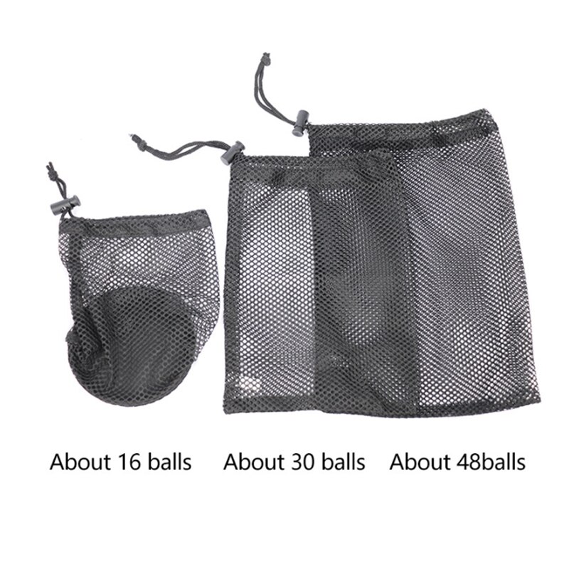 Golf Ball Mesh Bags Multipurpose Drawstring Sack Durable Nylon Mesh Storage Bags Mesh Bags Shopping Bags