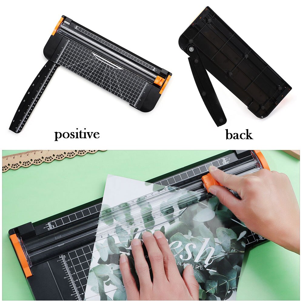 A4/A5 Paper Cutter Security Blade Photo Size Trimmer With Ruler Card Cardstock Cutting Machine Office Stationery Tool