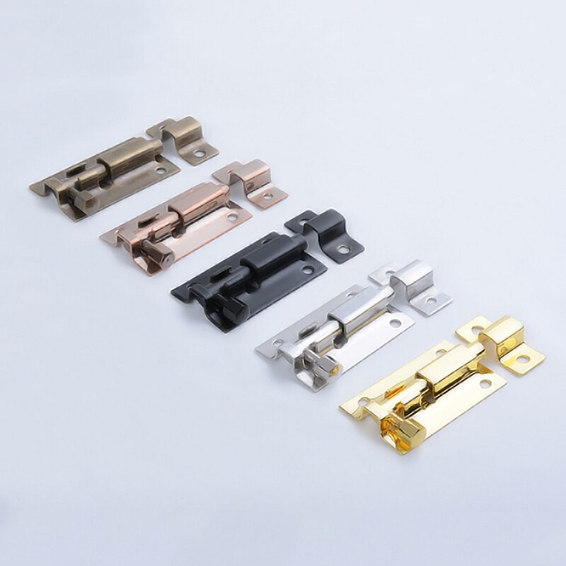 1.5/2/3/4 zoll Lange Edelstahl Tür Schrauben Latch Gate Sicherheits Schloss Tür Hardware 5 Farben Solide schiebe Bolzen Latch Hardware