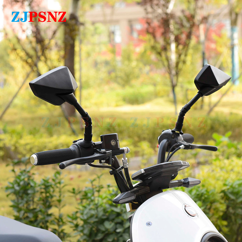 Motorfiets Scooter Spiegel Achteruitkijkspiegel Ebike Spiegel 8Mm Universele Achteruitkijkspiegels Bromfiets Zijspiegel Gereedschap Motorfiets Accessoires