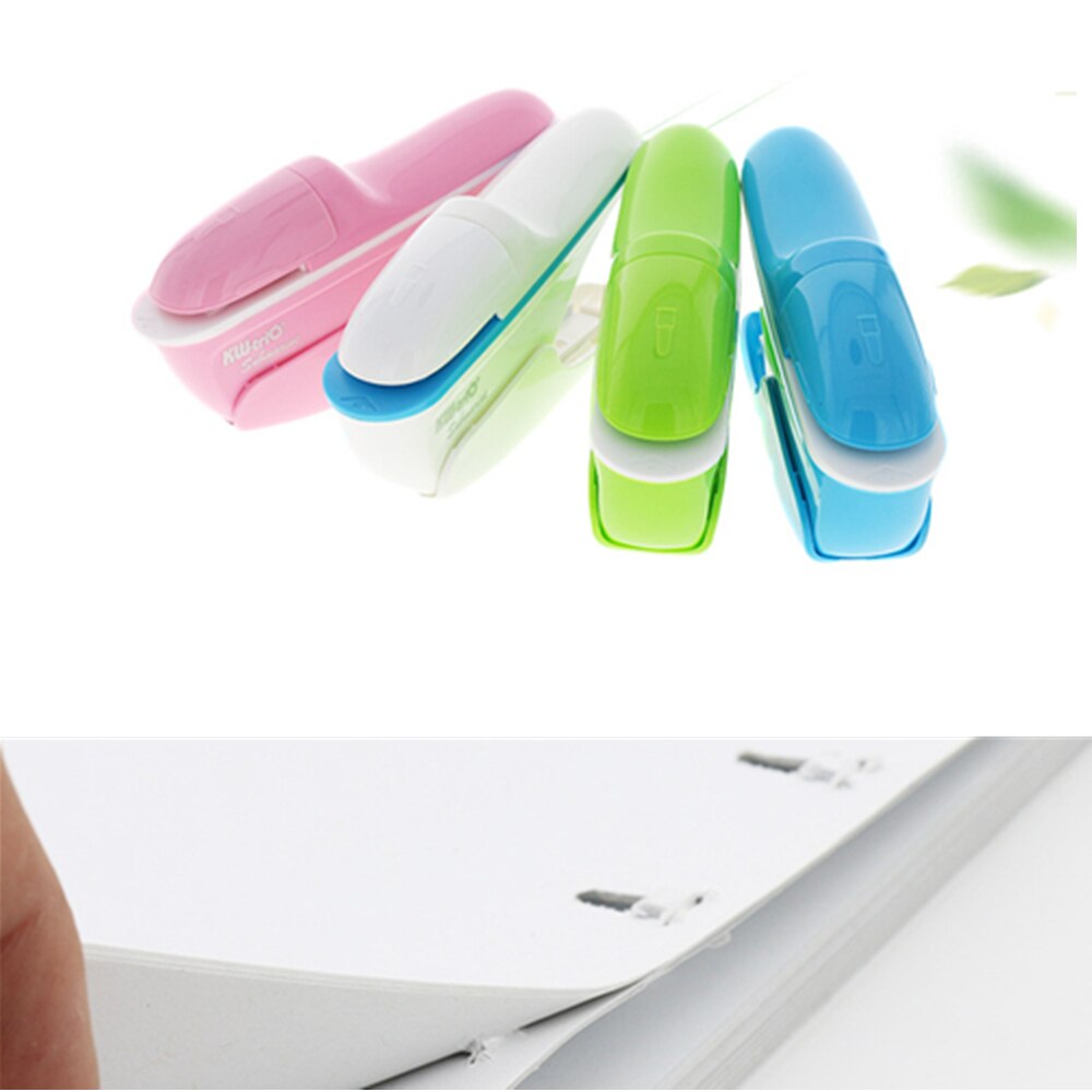 Stapleless Stapler Heavy Duty Environmental Protection Staple Free Stapler 7 Sheets Capacity Portable Office Stapler for Desktop
