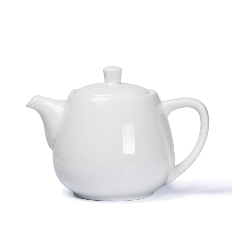 Moderne Chinese witte bone china theepot keramische grote kleine enkele pot bloem theepot thee pot met filter LO927727