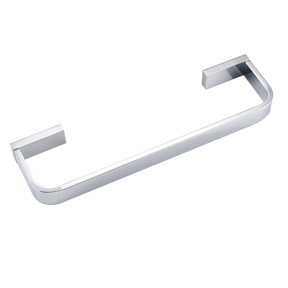 Towel Rings Copper Towel Ring Solid Alloy Bathroom Towel Rack Toilet Room Single Rod Home Concise Silver Cool Towel Rack