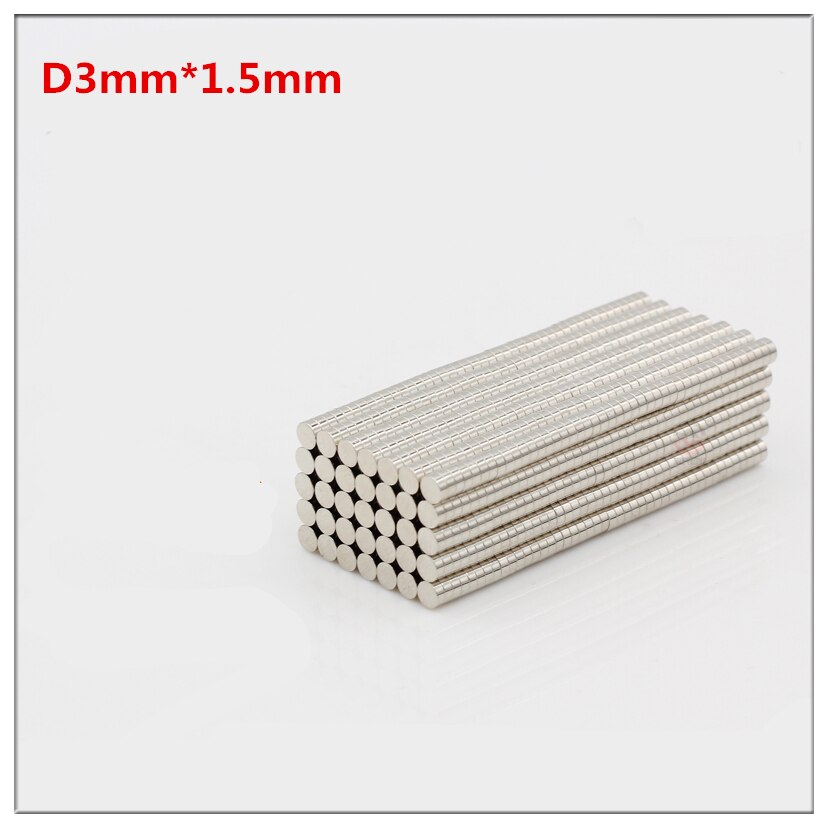 50 stuks  n35 schijf zeldzame aarde neodymium supersterke krachtige magneten 3mm x 1.5mm