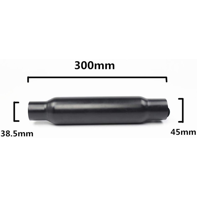 Motorcycle 12 inch Exhaust Pipe Muffler-Silencer for Chopper Cruiser Cafe Racer Bobber Touring Custom 1.5 inch OD Inl