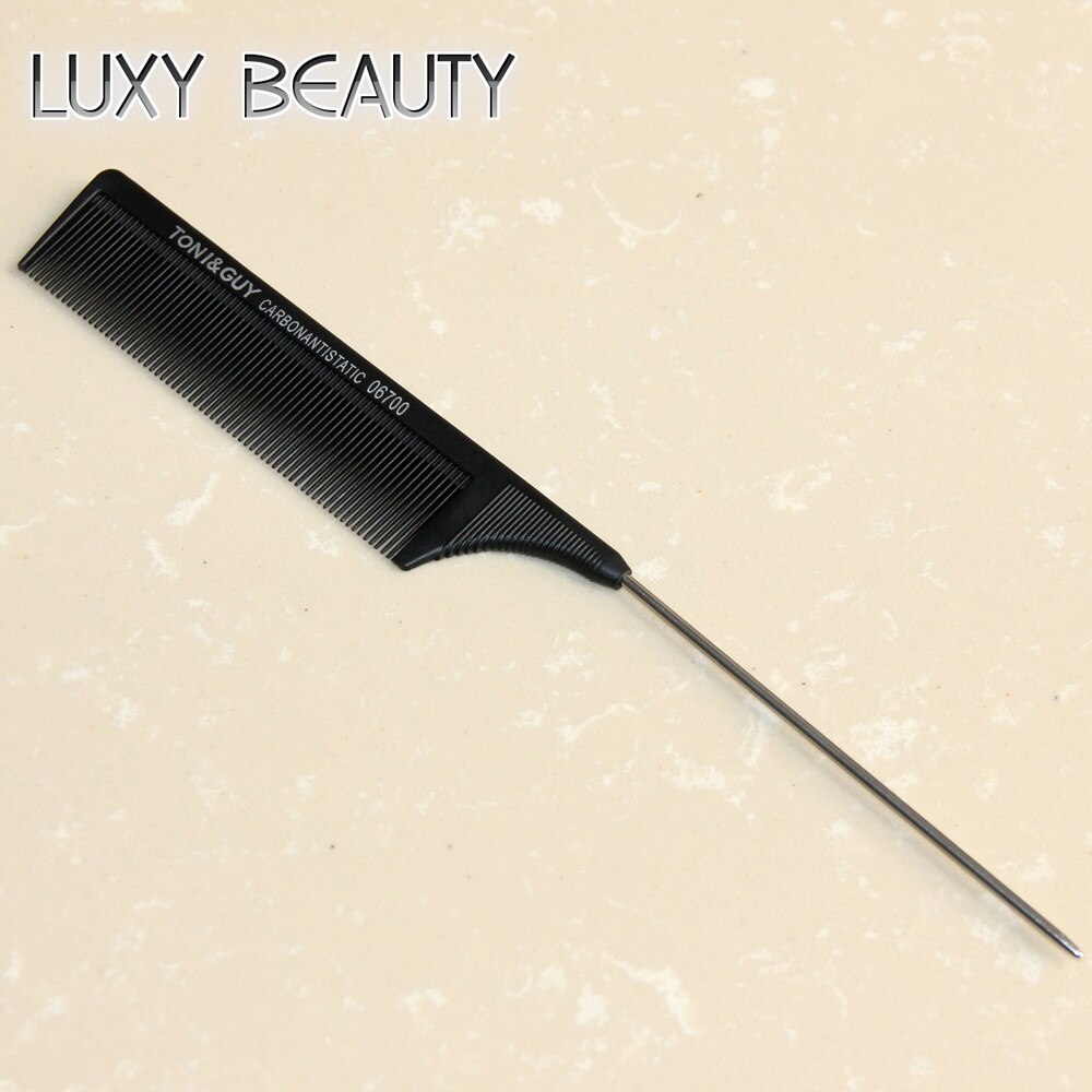 Peine de cola de Metal, cepillo resistente al calor, peines de peluquería para estilismo, extensión de cabello, peluca