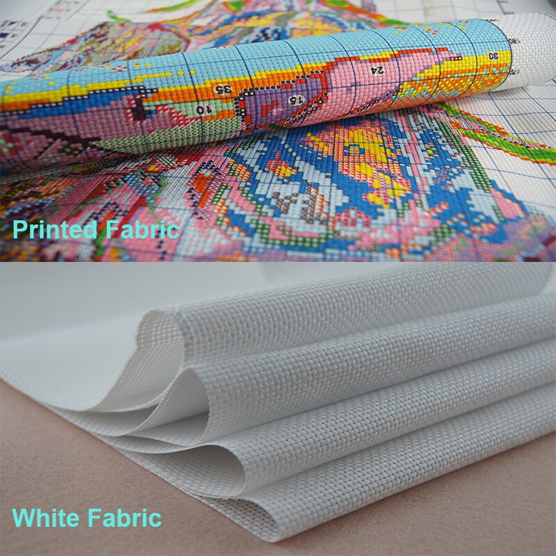 Kits de bordado de punto de cruz, punto de cruz artesanal de pastizal de lavanda, artesanal, hilo para bordar