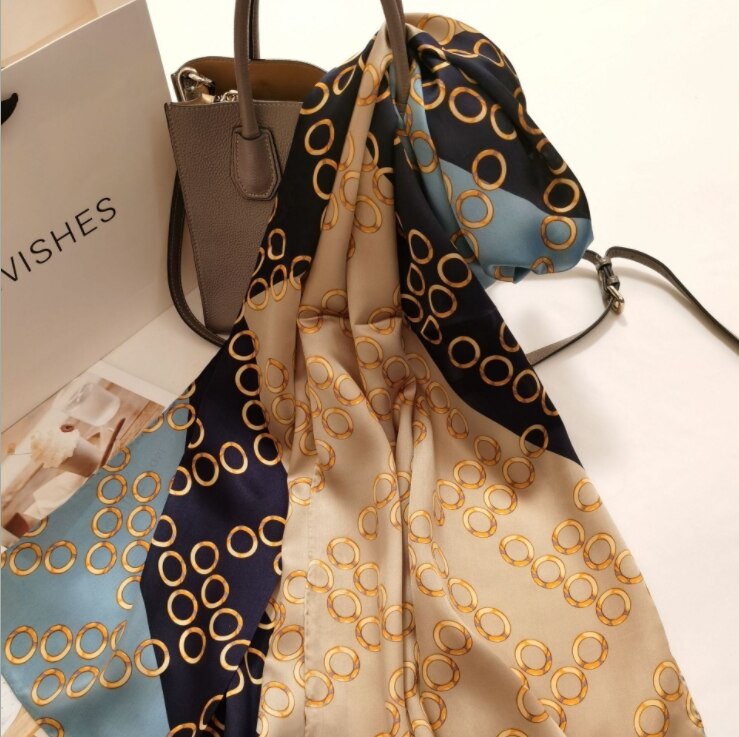 Dames Lente Zijden Sjaals Lange Sjaals Moerbei Zijde Mode Sjaal Schaduw Sjaal Extended Zijde