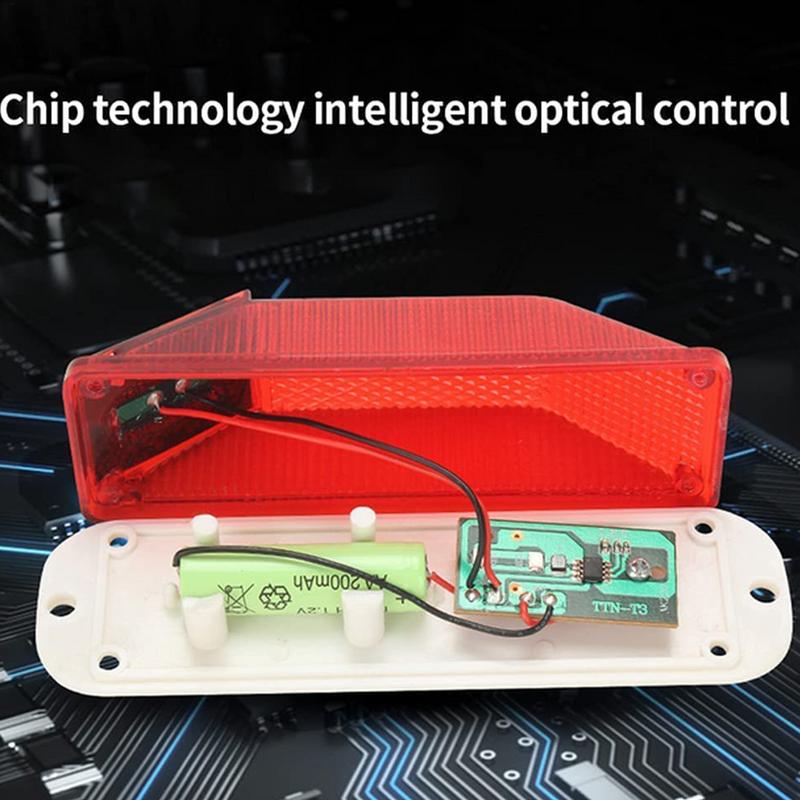 Solar Strobe Warning Light LED Lamp Waterproof Night Safety Driving Solar Strobe Flashing Lights LED Chip Car Accessories