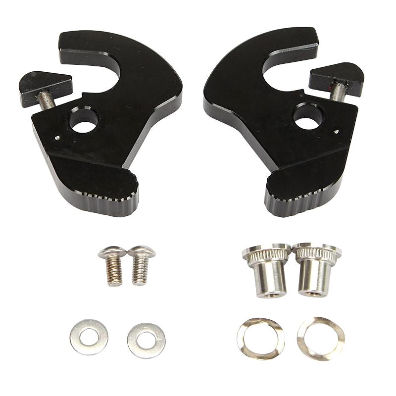 Zwarte motorfiets afneembare sissy bar bagagerek draaibare sloten voor harley davidson