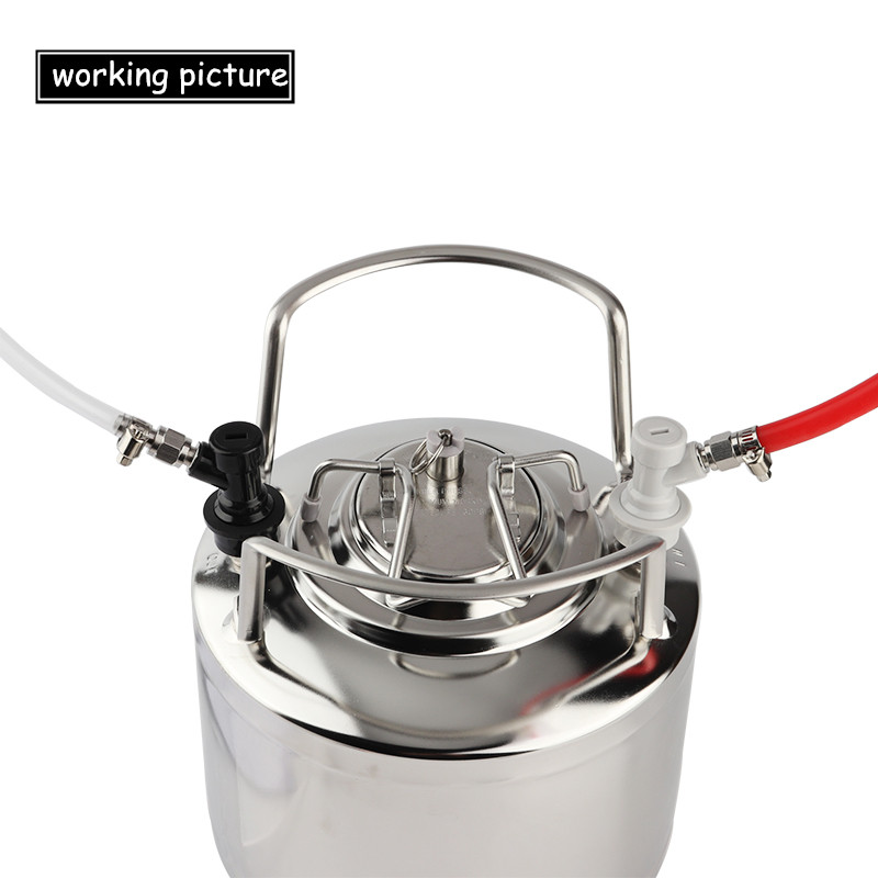 Thread Ball Lock Keg Disconnect Set With SS 1/4" Barb Swivel Adapters