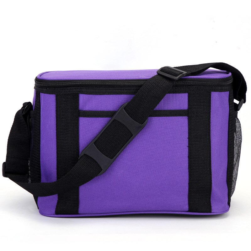 Schouder Picknick Koeltas Waterdichte Outdoor Camping Fruit Snacks Drinken Houden Verse Handtas Grotere Capaciteit Voedsel Thermische Pouch: Purple