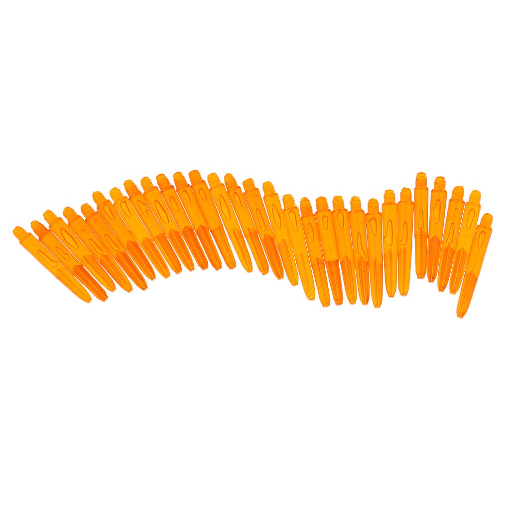 30 stykker universelle bløde spids dartstængler / aksler  - 35mm 2ba tråd plast: Orange