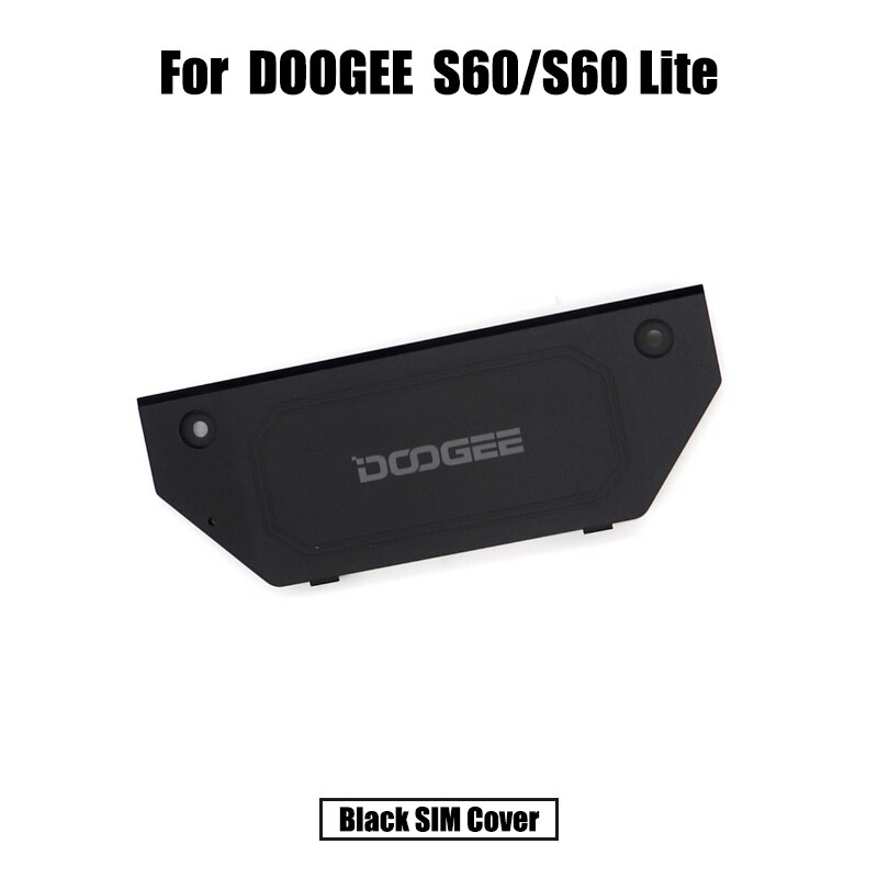 100% nowy oryginalny Doogee S60/S60 Lite obudowa tylna pokrywa baterii pokrywa karty Sim dekoracyjne śrubin naprawa części zamiennych: czarny