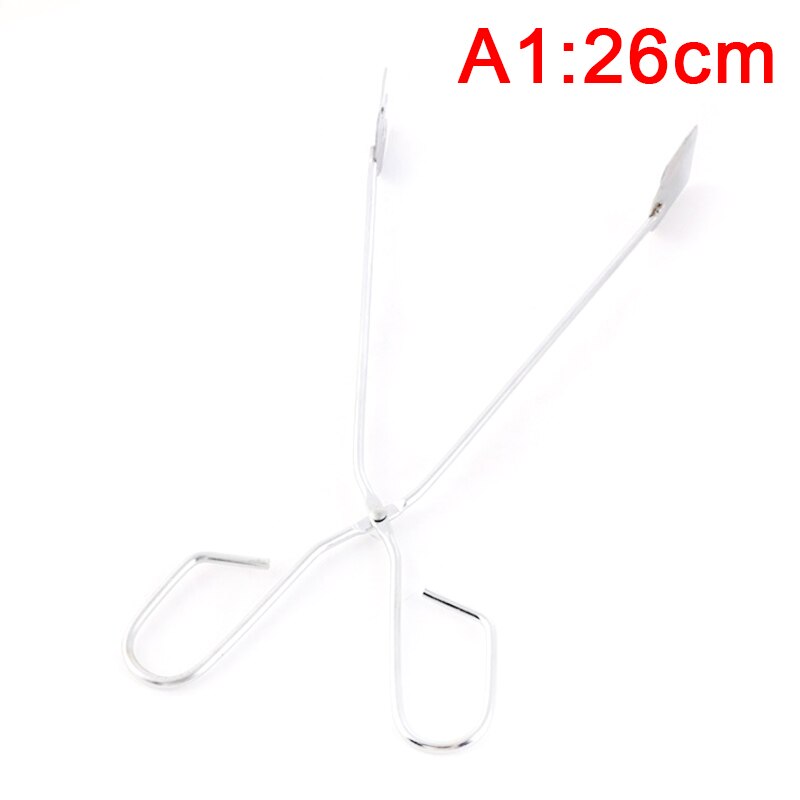 1pc Barbecue Carbon Clip Long Handle Tongs Stainless Steel Oven Charcoal: SYFHG602-A1