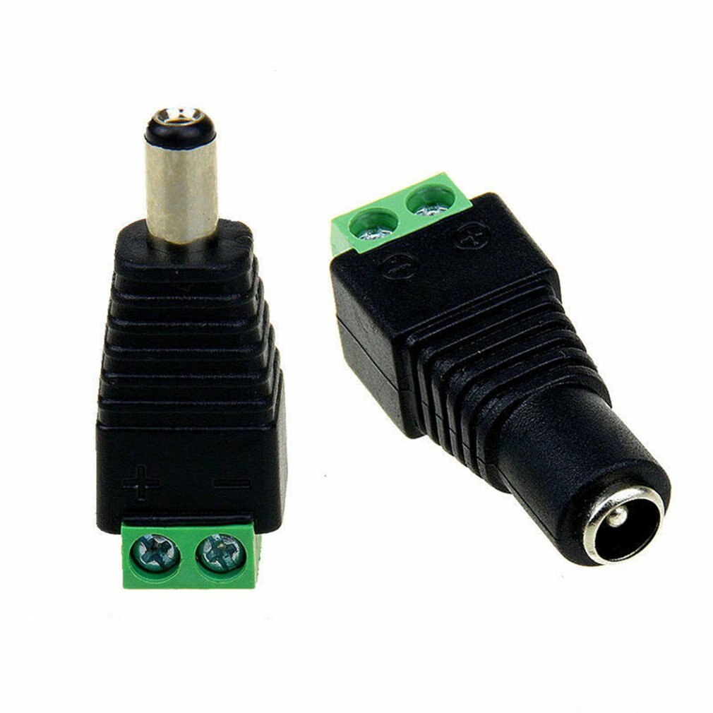 10 pair (20pcs) Coax Cat5 To Bnc DC Power Male jack plug DC female Connector plug adapter Av BNC UTP for CCTV Camera Video Balun