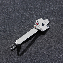 Mode Poker Emaille Tie Clip Voor Man Vrouwen Manchetknopen Franse Shirt Business Tie Clips Bruiloft Sieraden