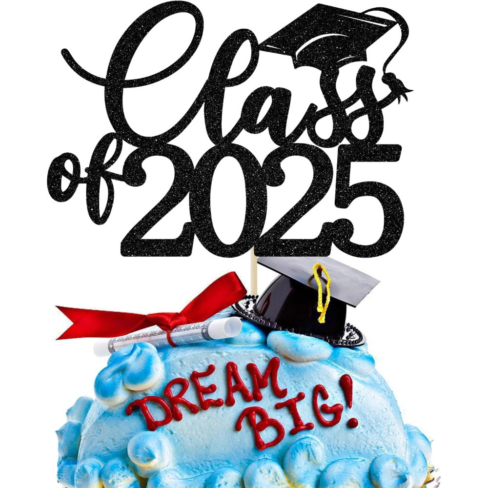 1 Pack Class of Cake Topper, Graduation Party Decoration, Congratulations Graduation, Happy Graduation Party Decor